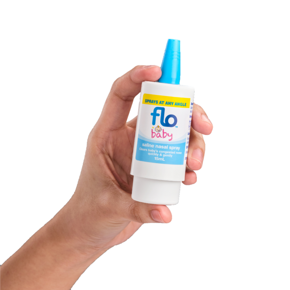 FLO 베이비 식염수 스프레이로 우리 아기 코 건강 지켜주세요!