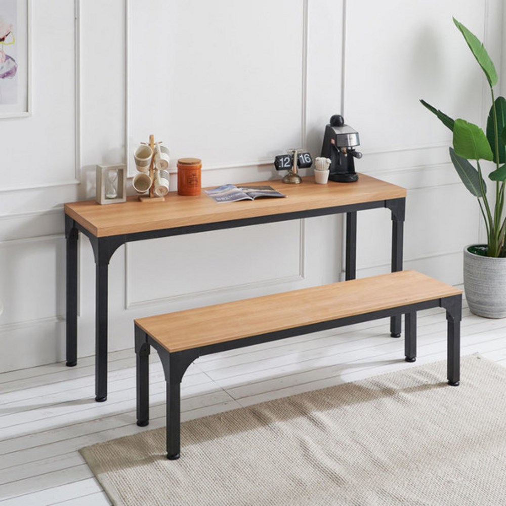 모던 감성, 가성비 갑! 한스리빙 우든스틸 테이블로 공간을 디자인하세요.