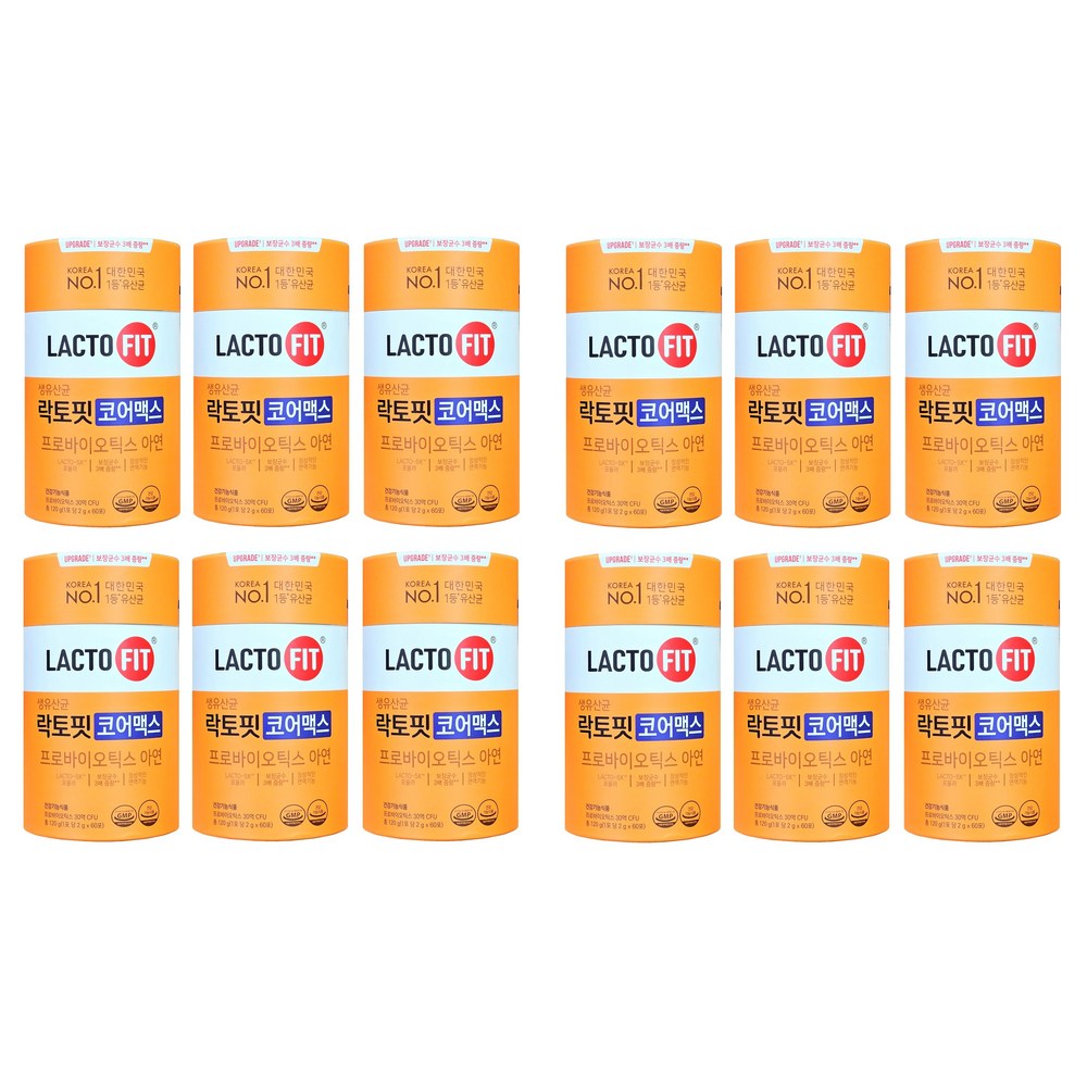 종근당건강 락토핏 생유산균 코어맥스 60포, 120g, 12개