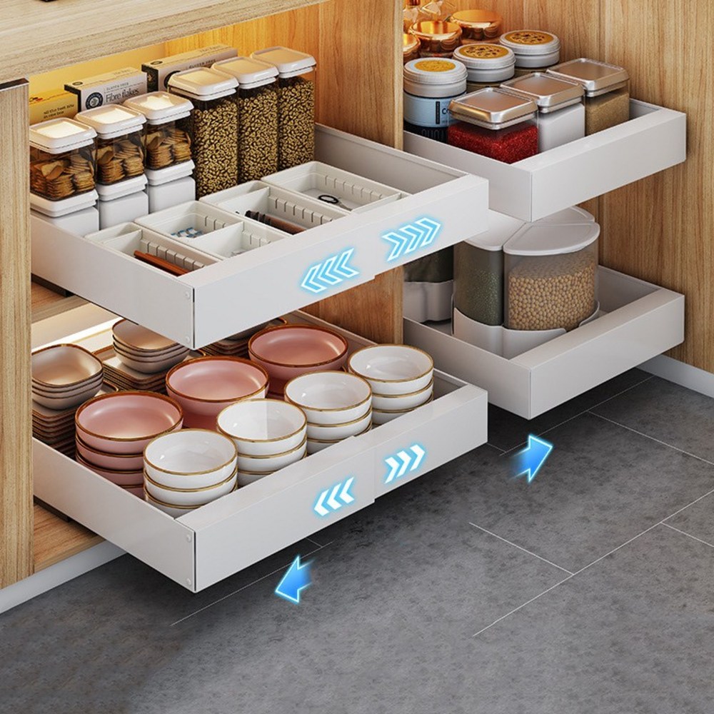 ZOZOFO 슬라이딩 레일 선반으로 좁은 주방, 넓게 쓰자!