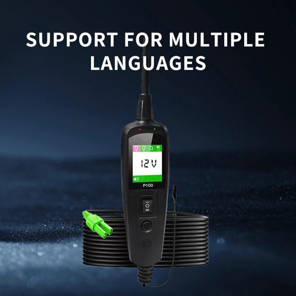 자동차 및 오토바이 트럭 회로 진단 기기 전압 단락 테스트 수리 도구, 1.10m - english, 1개