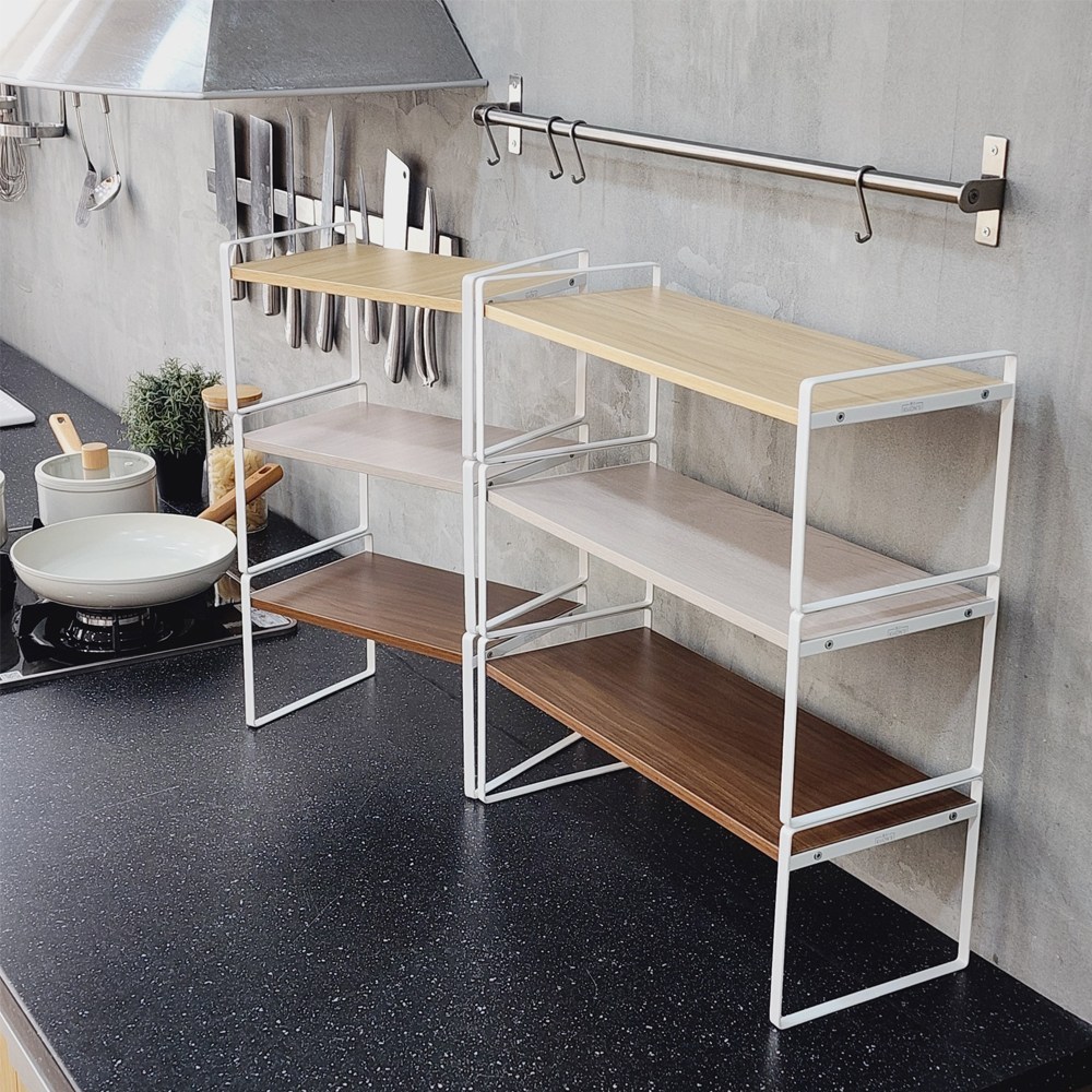 권스 모던 우드 주방선반: 깔끔한 주방, 행복한 요리의 시작!