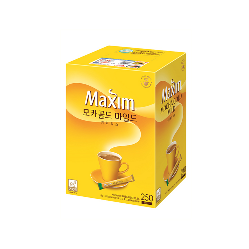 맥심 모카골드 커피믹스 250T+250T, 250개입, 2박스, 12g