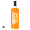 네이쳐티 zero 망고 시럽, 3개, 1L