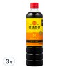 몽고간장 진, 900ml, 3개