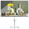 더함 CHIQ 4K UHD QLED 구글 5.0 이동식 120Hz 스마트TV 패키지, 191cm(75인치), UA751QLED SMART CINEMA60 25C1, 이동형 스탠드, 방문설치