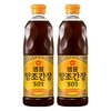 샘표 양조간장 501, 860ml, 2개