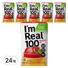 아임리얼 100 사과 주스, 140ml, 24개