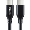케이블타임 C타입 to C타입 고속 충전 케이블 100W CU02, 0.5m, 블랙, 1개
