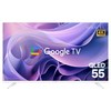익스프레스럭 와이드뷰 4K UHD QLED 구글 스마트 TV 화이트, 139cm(55인치), QWGE55UT1, 스탠드형, 방문설치