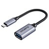 케이블타임 USB3.2 10Gbps C타입 OTG 젠더 케이블, 그레이, 1개, 15cm