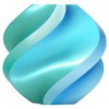 뱀부랩 필라멘트 PLA Silk 멀티 컬러 스풀형 1kg, 블루 하와이(블루 그린), 13904