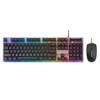 로이체 RGB LED 풀배열 게이밍 유선 일반형 키보드 + 마우스 세트, 혼합색상, RMK-G1200, 제조사축