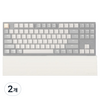 키크론 실리콘 팜레스트 K8 / K8Pro / K8Max / C1 / C1 Pro PR81, WHITE, 2개