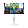 TCL 아이팔콘 4K UHD QLED TV + 대형 무빙 스탠드 매트 화이트 세트, 75U65A Pro(TV), MSD58W(스탠드), 방문설치, 이동형 스탠드, 189cm(75인치)