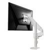 카멜 싱글 폴타입 거치대 모니터암 CA1P, 화이트, 1개
