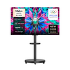 TCL 아이팔콘 4K HDR Google TV + 대형 무빙 스탠드 매트 블랙 세트, 55U65A(TV), MSD58B(스탠드), 방문설치, 이동형 스탠드, 142cm(55인치)