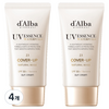 달바 워터풀 톤업 선크림 SPF50+ PA++++ 내추럴 커버 베이지 23호, 4개, 50ml