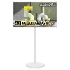 더함 CHIQ 4K UHD QLED DLG 120Hz 돌비 AI 스마트 구글5.0 TV + 오프 화이트 이동식 TV 스탠드 세트, 109cm(43인치), UA431QLED Google5.0 120Hz 2025 WHITE, 스탠드형, 고객직접설치