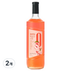 네이쳐티 zero 복숭아 시럽, 2개, 1L