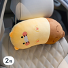 리튬포어스 카카오프렌즈 발라당 차량용 목쿠션, 춘식이, 2개