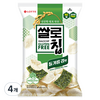 롯데웰푸드 쌀로칩 들기름 김맛, 100g, 4개