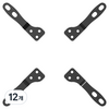 와이드뷰 벽걸이 VESA 확장브라켓 블랙 200 x 200 4p, EKW201B, 12개