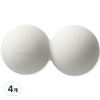 인트로미 실리콘 지압 요가 더블 마사지볼 EB6, M85210 실버라이닝, 4개