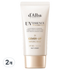 달바 워터풀 톤업 선크림 내추럴 커버 베이지 21호 SPF50+ PA++++, 50ml, 2개