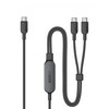 앤커 USB-C to C 140W 2-in-1 케이블 A8895, 1개, 블랙, 1.2m