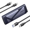 UGREEN 유그린 10Gbps M.2 NVMe SATA SSD 외장하드 케이스 USB 3.2 Gen2 인클로저 알루미늄 방열 8TB 지원 써멀패드 포함 케이블 두개 동봉, 1개, CM767