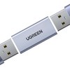 유그린 메탈케이스 USB3.0 A F to F 연장 젠더 커플러, 3개, US381