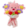 잔망루피 꽃다발 봉제 인형, 핑크, 1개, 25cm