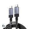 UGREEN 유그린 C타입 PD3.1 GEN3 240W 40Gbps USB4.0 고속충전 데이터 케이블 썬더볼트4 호환 8K60Hz 지원, 6개, 스페이스 그레이, 1m