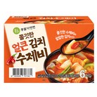 이가자연면 쫄깃한 얼큰 김치수제비