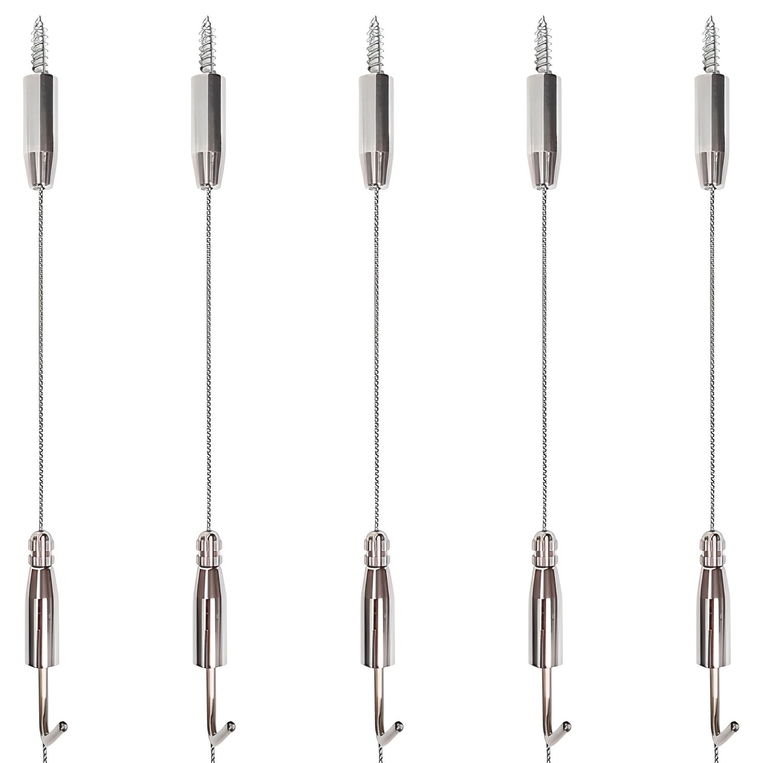 슬림 천장걸이, 실버, 5개: 공간을 더욱 빛나게 해주는 스마트한 선택 와이어액자걸이