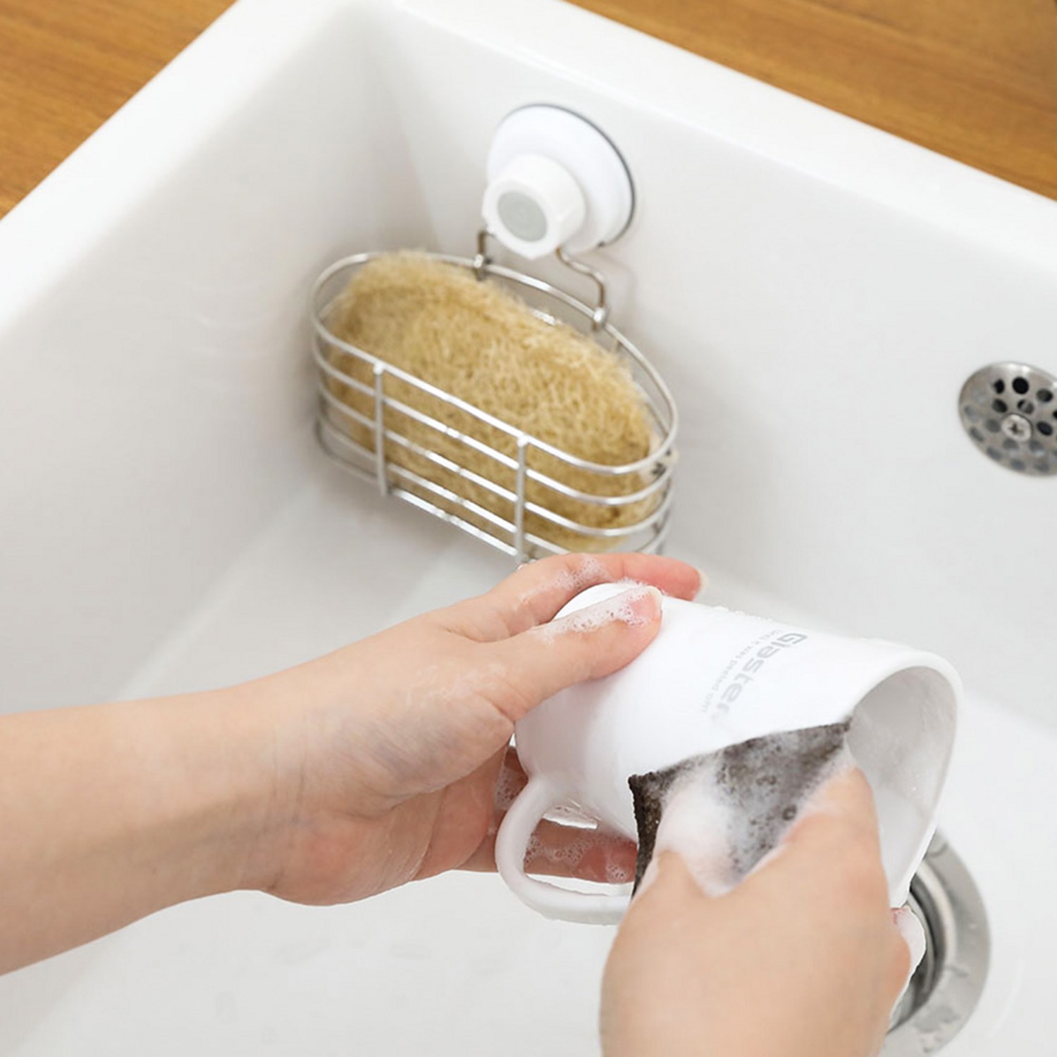 글라스터 수세미 거치대로 싱크대 위생과 편리함을 한 번에!