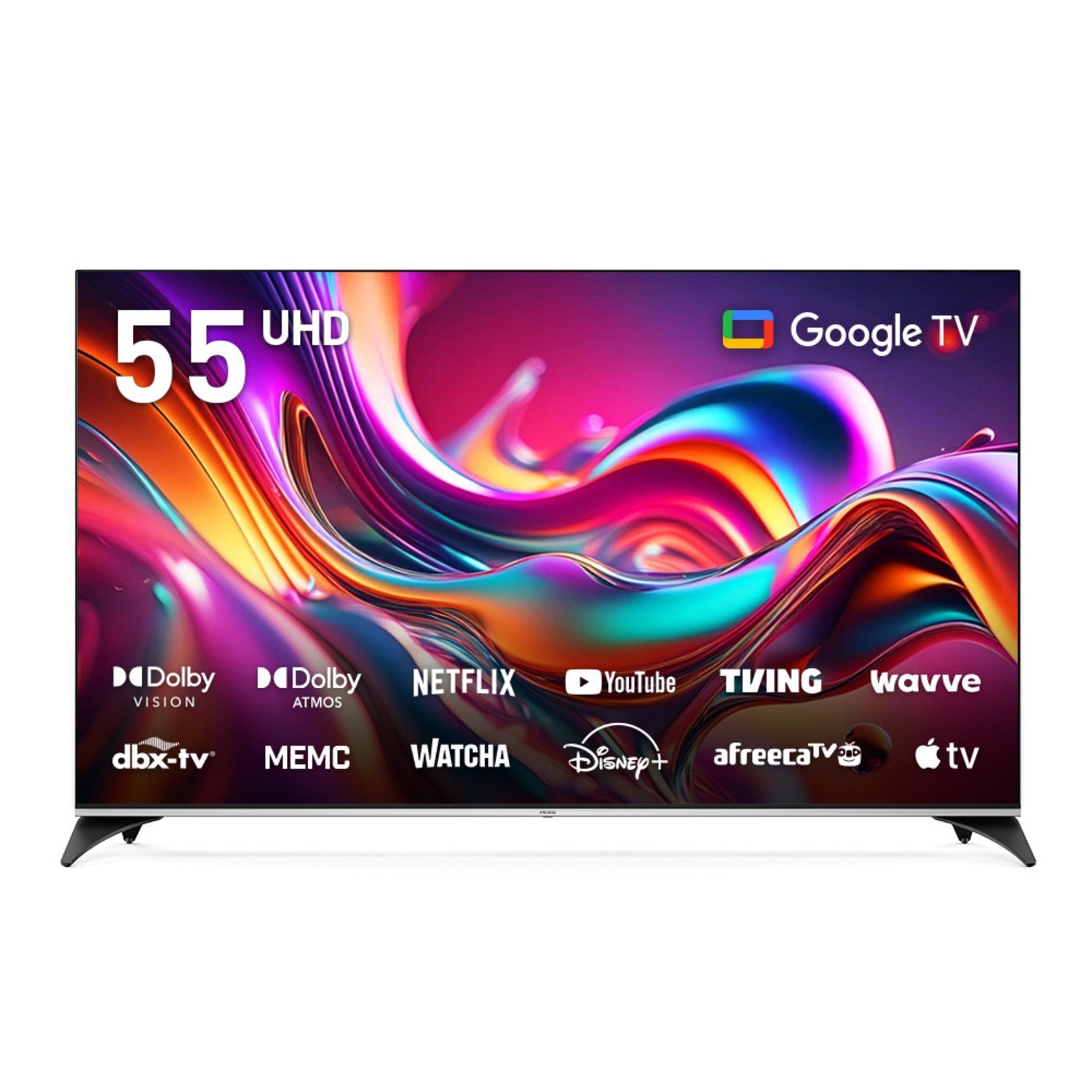 프리즘코리아 4K UHD QLED 구글 5 AI DLG120Hz 스마트TV, 138.6cm(55인치), CP55G5Q, 스탠드형, 고객직접설치 이노스 TV G40FQLED