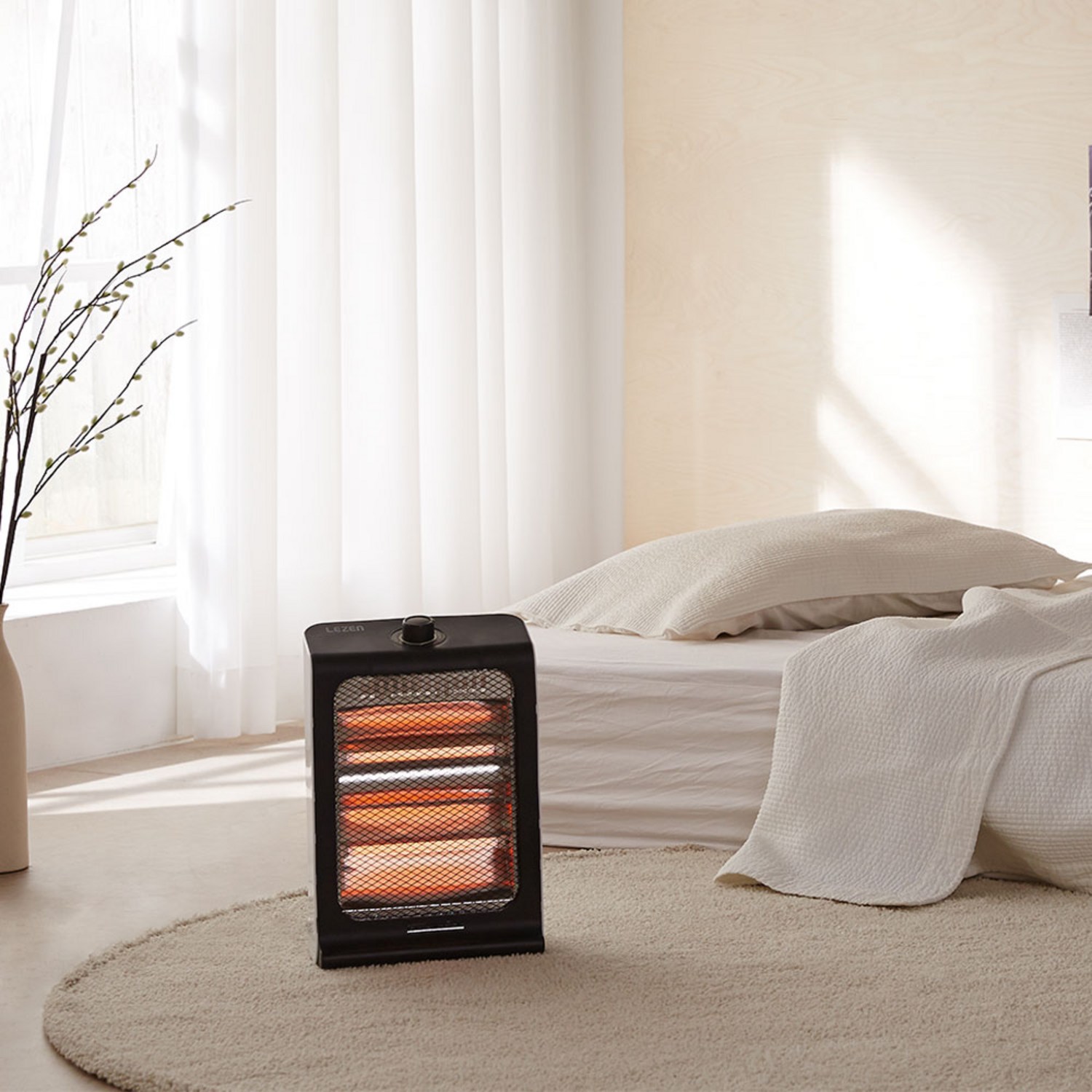 합리적인 가격으로 만나는 따뜻함, 퀸센스 2단 석영관 전기스토브