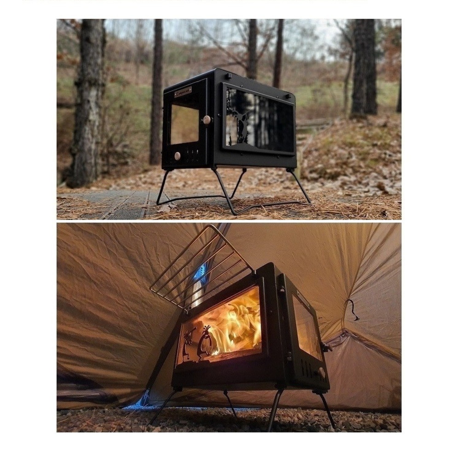 따뜻함과 감성을 더하는 캠피스트 화목 난로