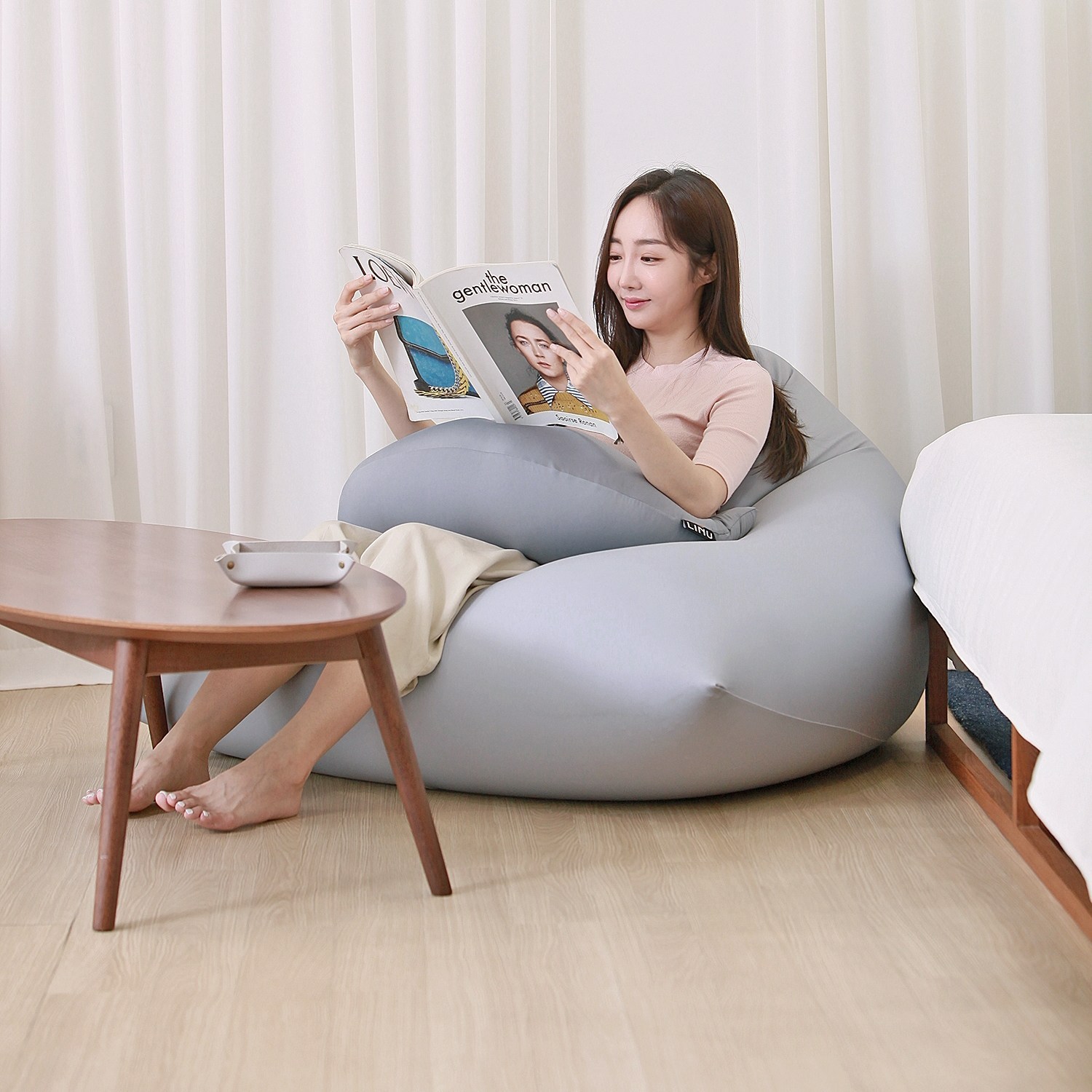 LINU 리누 꿀바른 빈백: 당신의 공간에 달콤한 휴식을 더하세요
