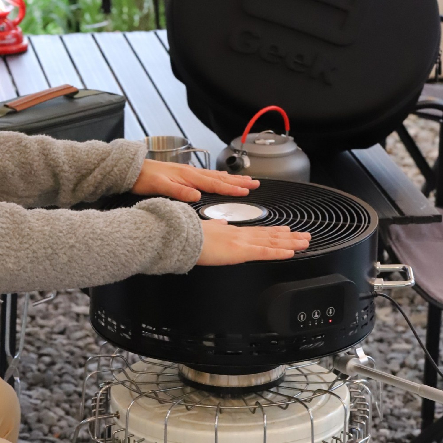 Geek 히텁팬 2세대: 따뜻함과 효율성을 더한 캠핑의 필수품