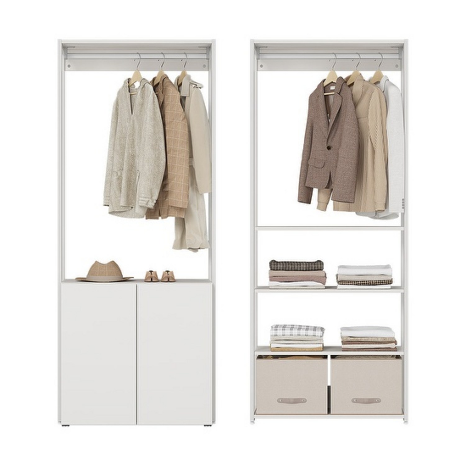 세련되고 기능적인 거실을 위한 한샘 스테이 드레스룸 84cm