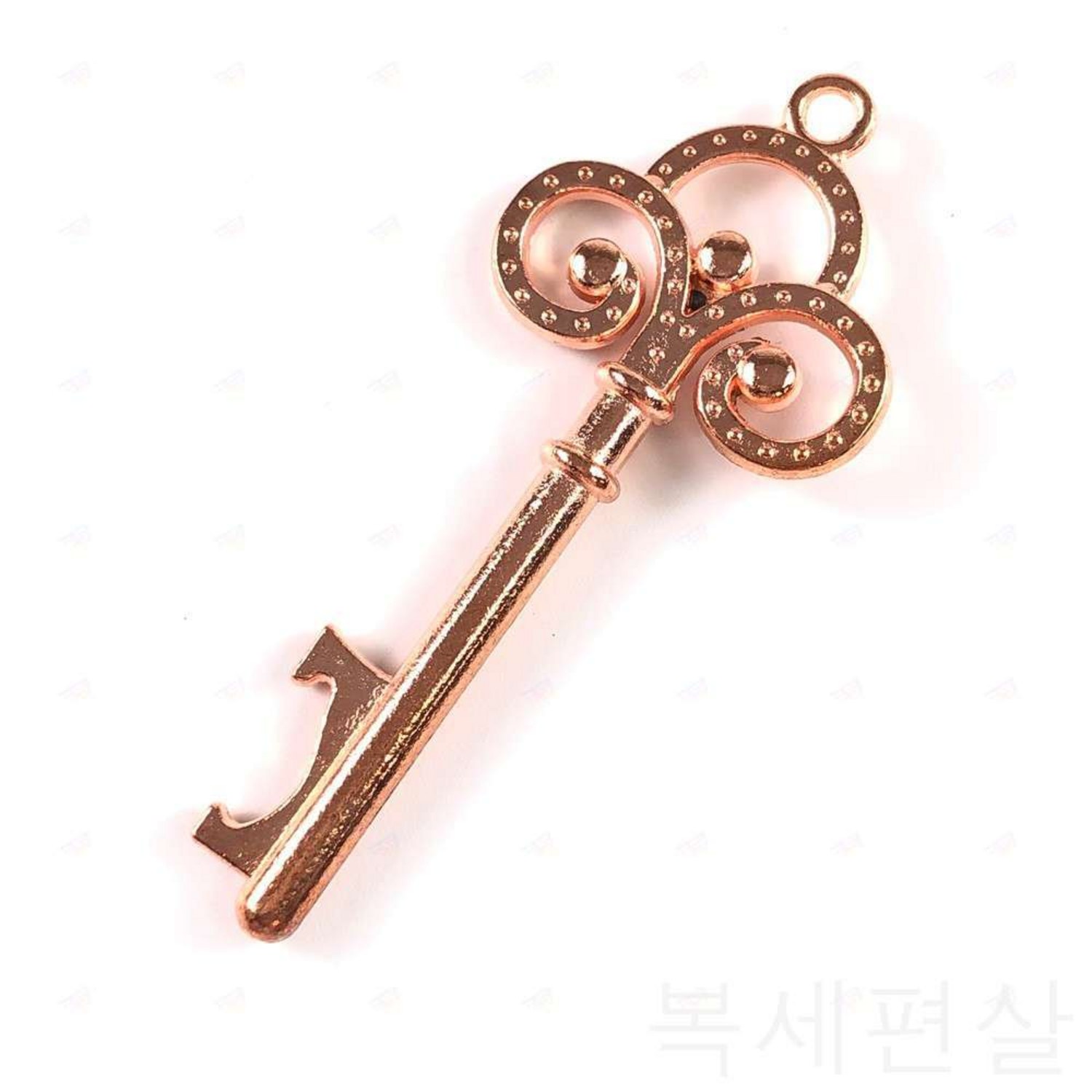 빈티지 열쇠 모양 인테리어 장식 열쇠펜던트 키링 촬영소품 책갈피 오너먼트, 로즈골드
