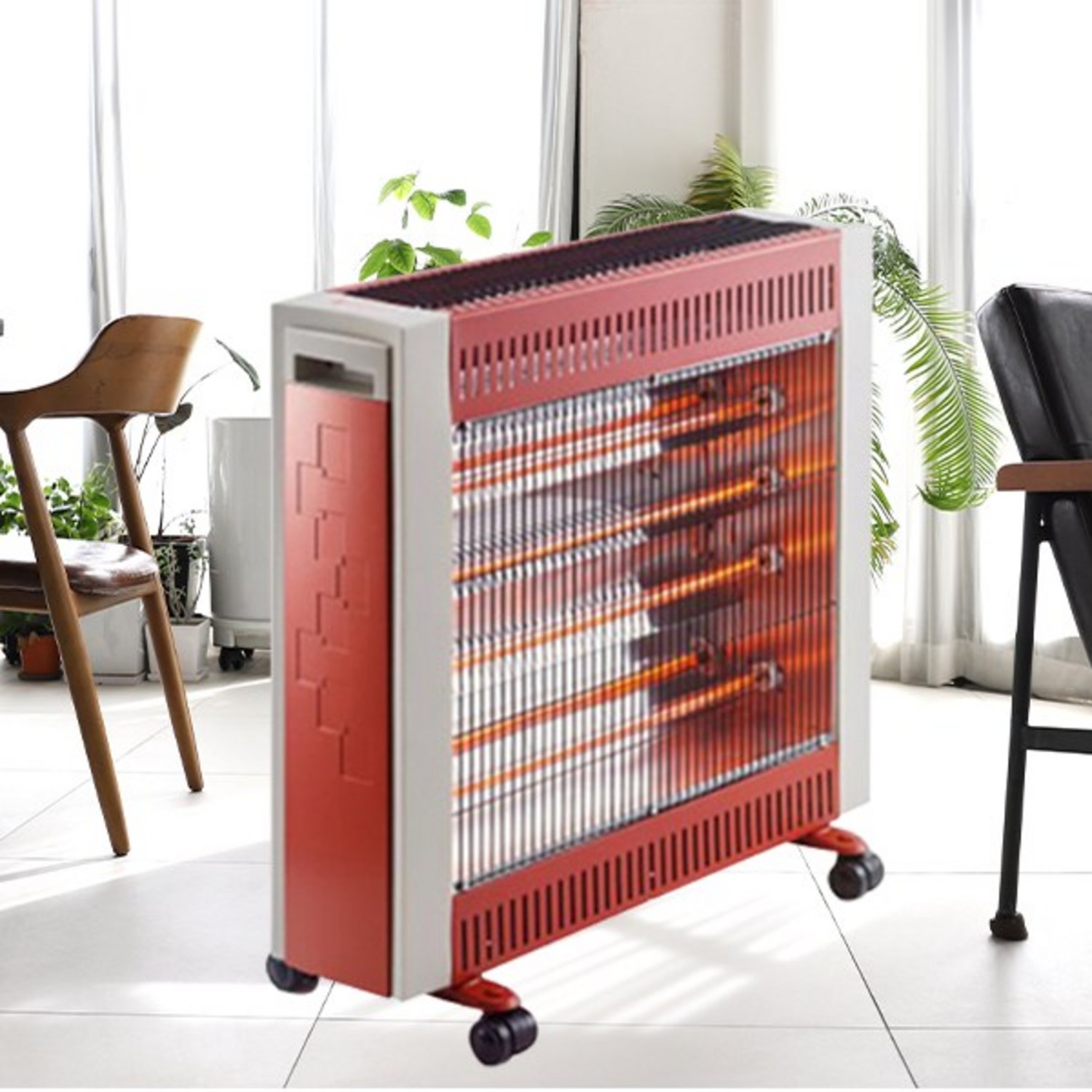 따뜻함과 안전을 책임지는 신일 원적외선 카본히터 전기난로 4단