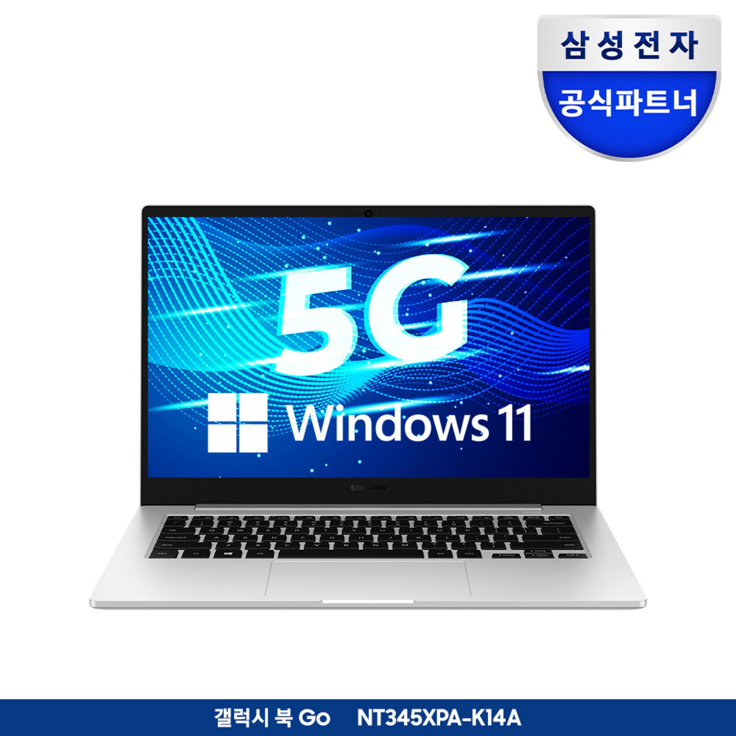 삼성전자 갤럭시북Go NT345XPA-K14AS 윈도우탑재 태블릿 휴대용 가성비 학생용 문서작성 셀룰러 데이터공유 LTE USIMNT345XPA-K14AS · WIN11 Home · 4GB · 128GB · 실버