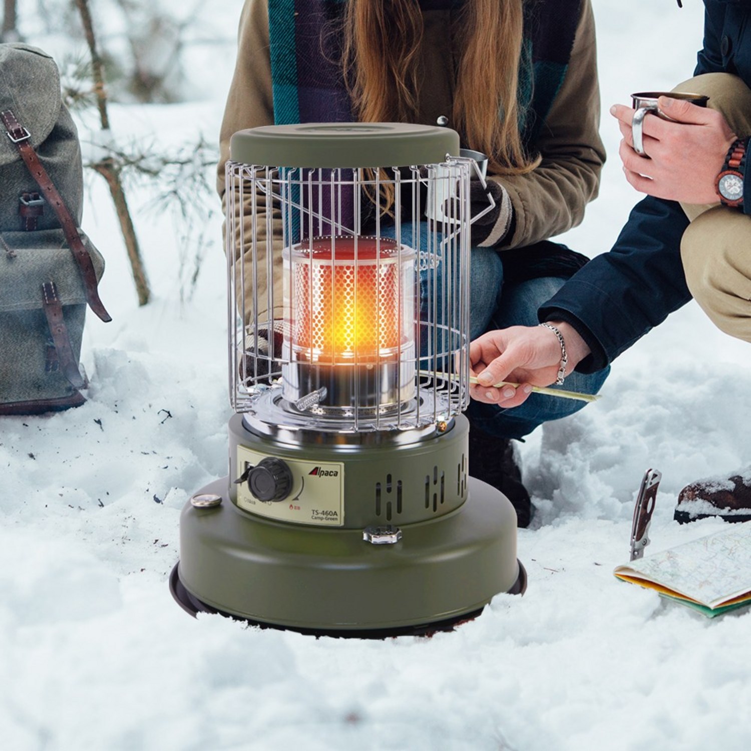 따스함과 감성을 더하는 알파카 캠핑 난로 APC-J460CW, 겨울 캠핑의 완벽한 동반자
