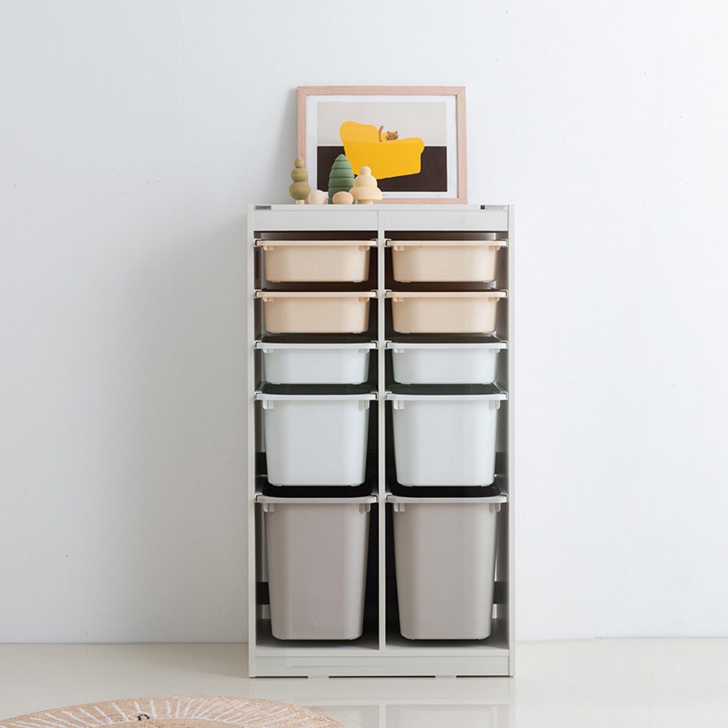 리바트 프렌즈아이 마카롱 2×5 수납장 슬림형 리뷰 리바트수납장