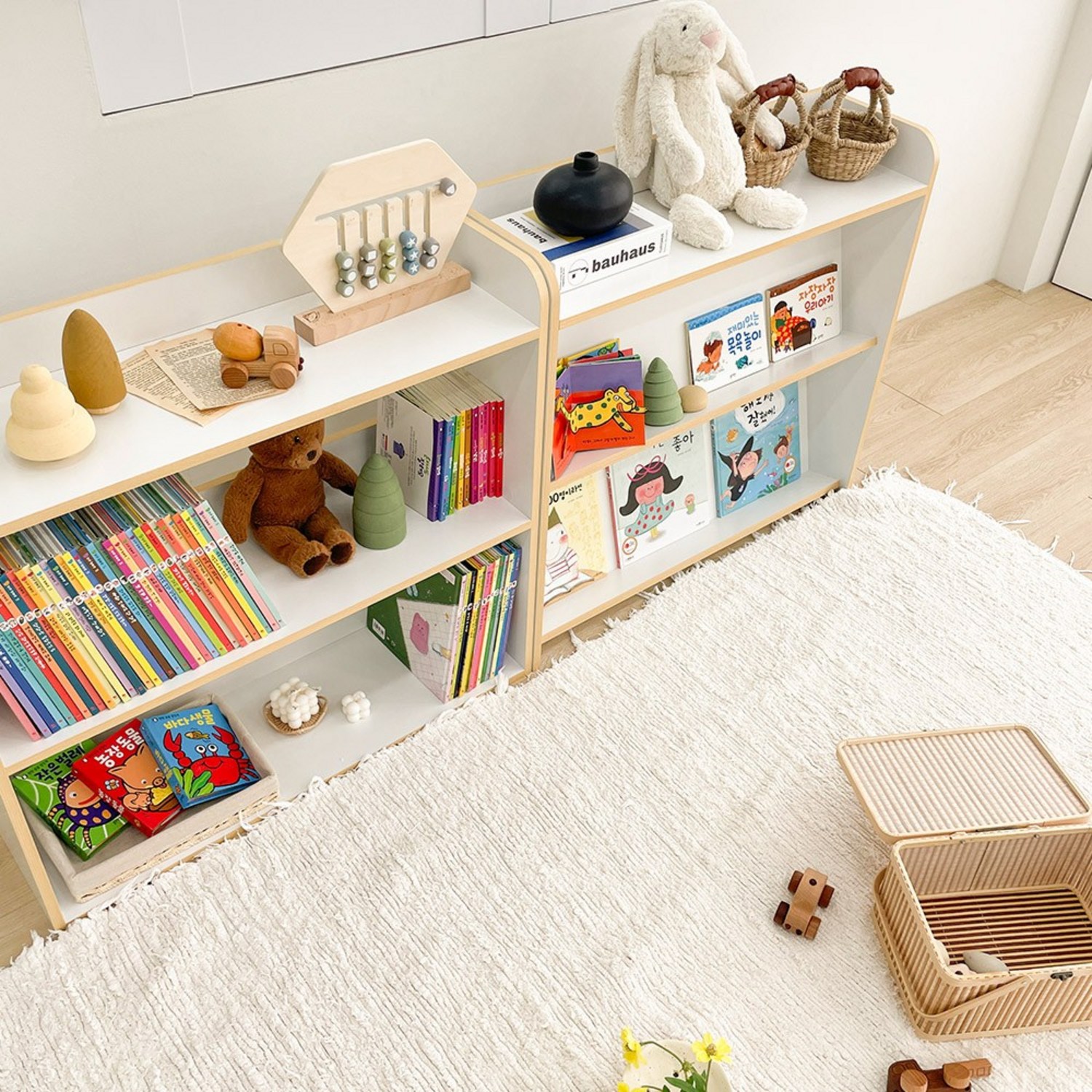 아이의 꿈을 키우는 공간, 심플룸 올인원 아기 전면 책장