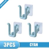 4) 3pcs Cyan